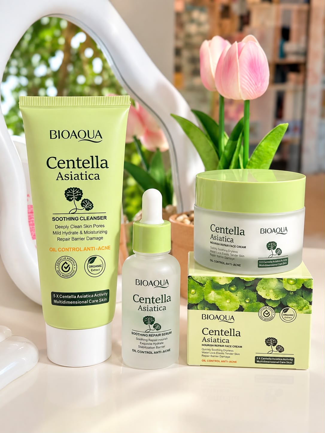 Kit de cuidado facial con Centella Asiática