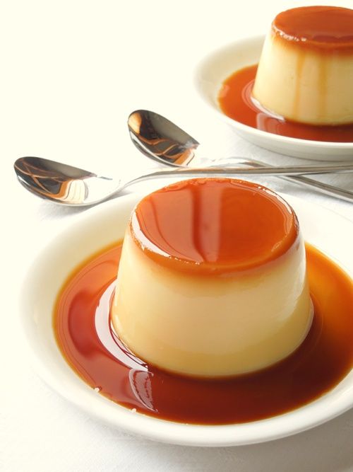 Flan casero con caramelo